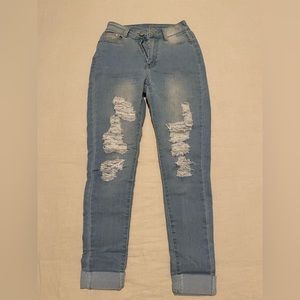 Fashion Nova Distressed Skinny Jeans